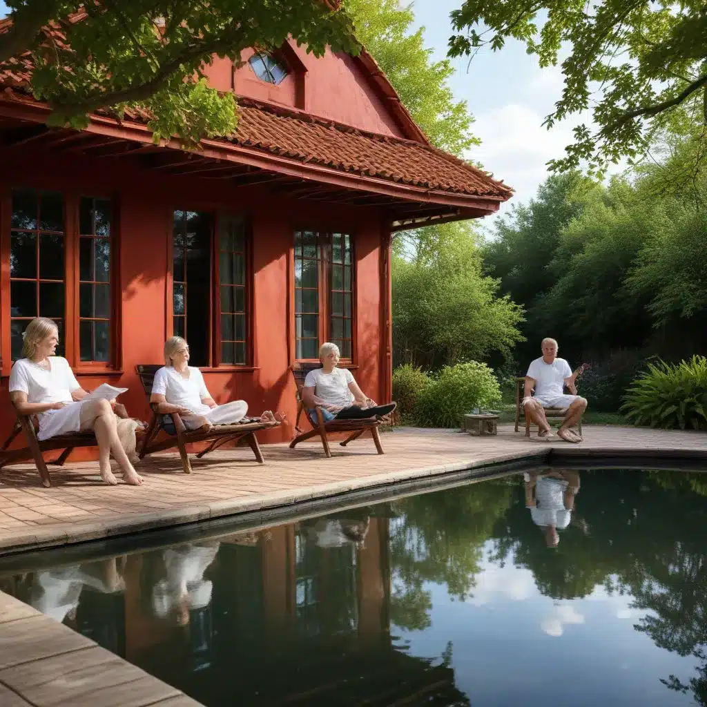 Relaxation Retreat: Guests Unwind at the Red House