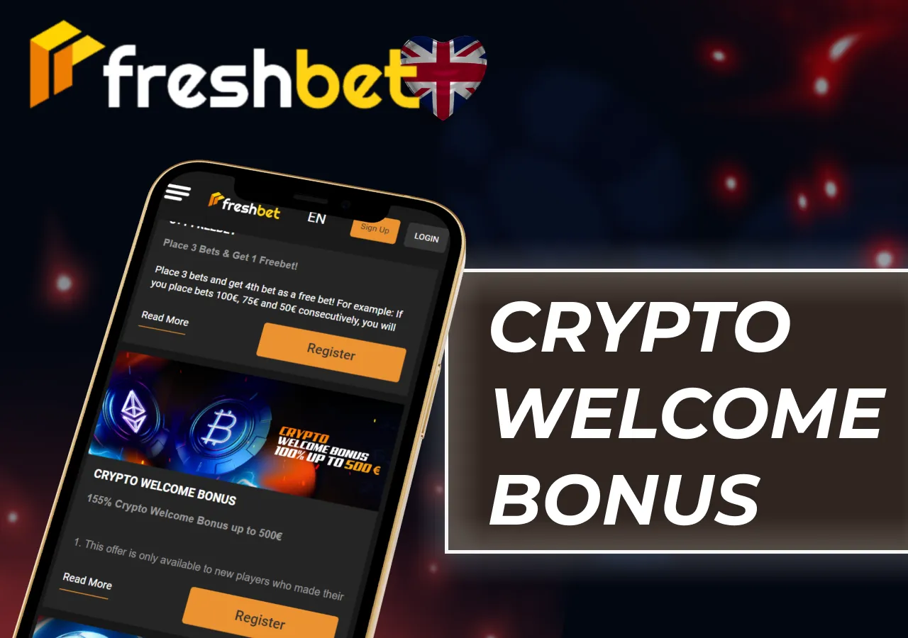 Terms of the crypto welcome bonus and its potential benefits for users.